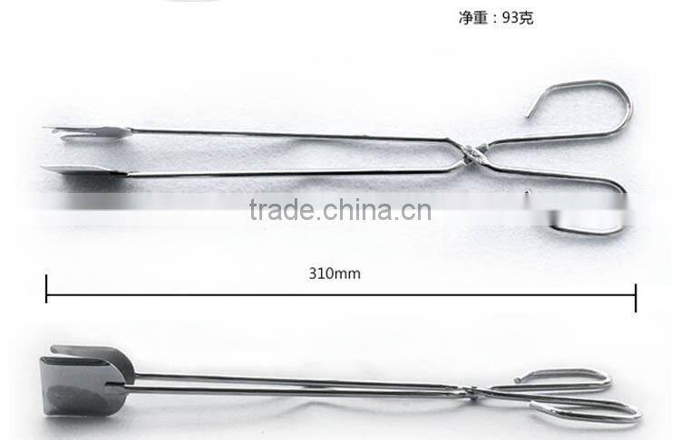 Barbecue BBQ stainless steel serving tong, food tong, ice tong