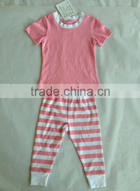New Red white Wholesale Children cotton pajamas boutique set pajamas kids photo