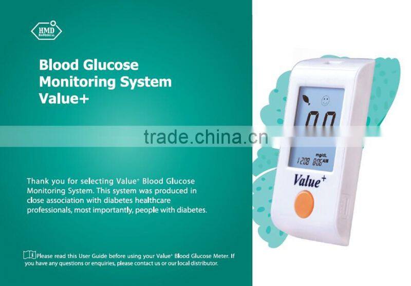 FDA approved blood glucose meter no code USB cable new blood glucose meter Value+