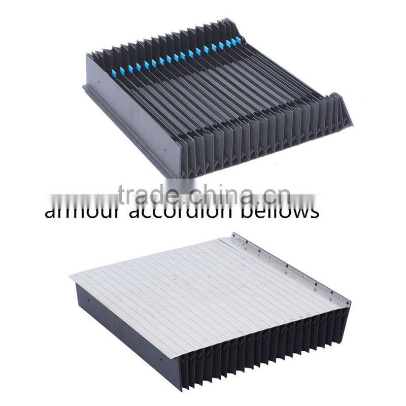 steel telescopic bellow for machine guide rail