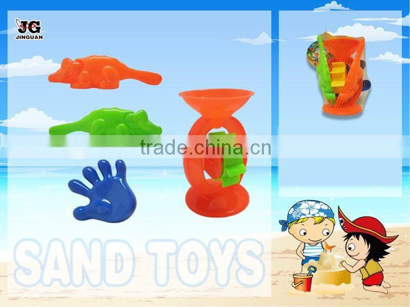 4pcs packing summer toy plastic colorful beach tool toy