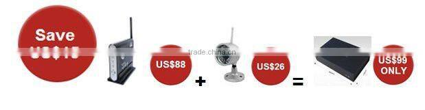 4 channels full d1 2.4ghz wireless dvr kit