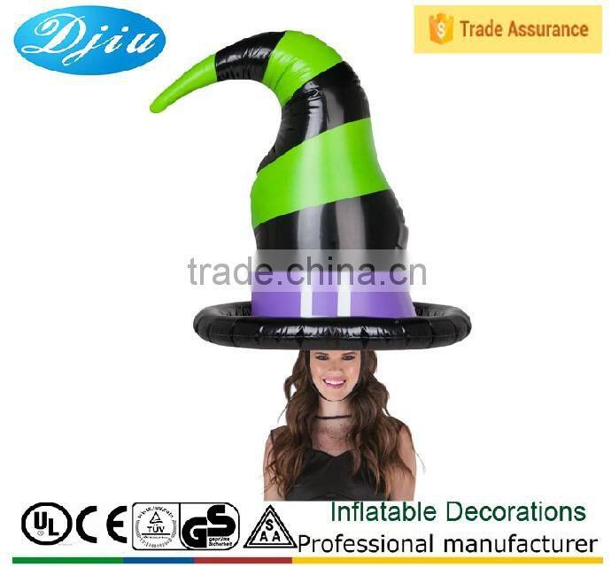 DJ-SD-003Pneumatic tire party Inflatable Hat - Witch inflatable adult party hats