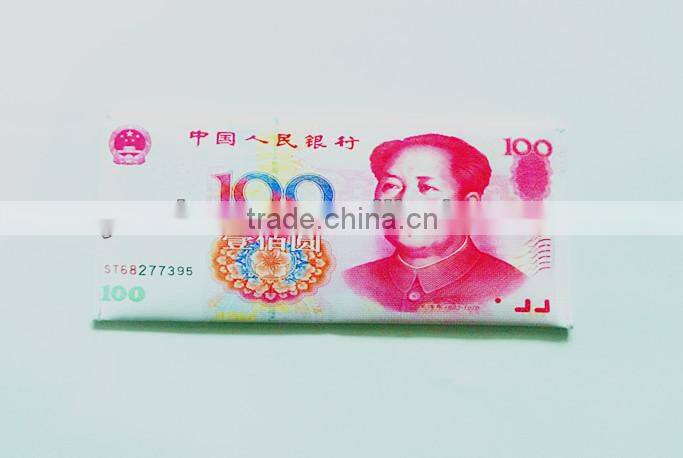 Promotional world famous currency printing wallet wholesale
