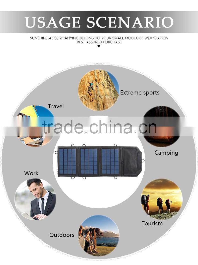 A grade mono-crystallin waterproof solar panel with usb interface for india market