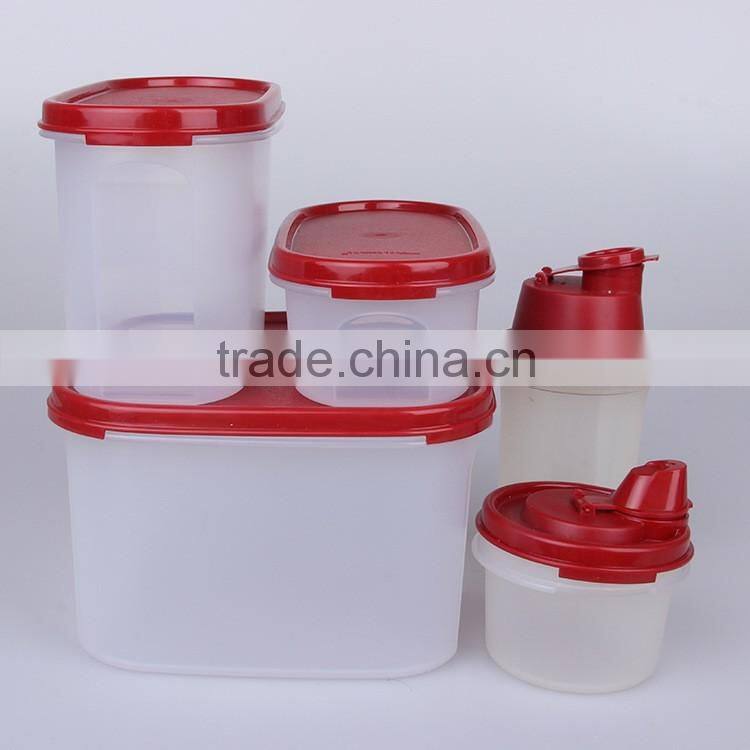 New arrival food grade plastic air tight food container set