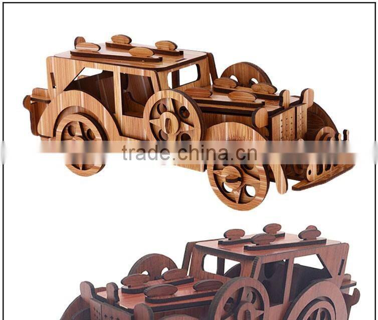 New design Vehicle puzzle Wooden educational toy