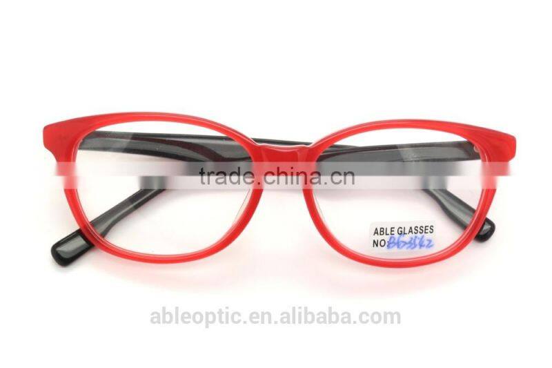 2015 hotselling jelly color transparent fashion acetate hand made spectacles optical frames eyewear eyeglasses