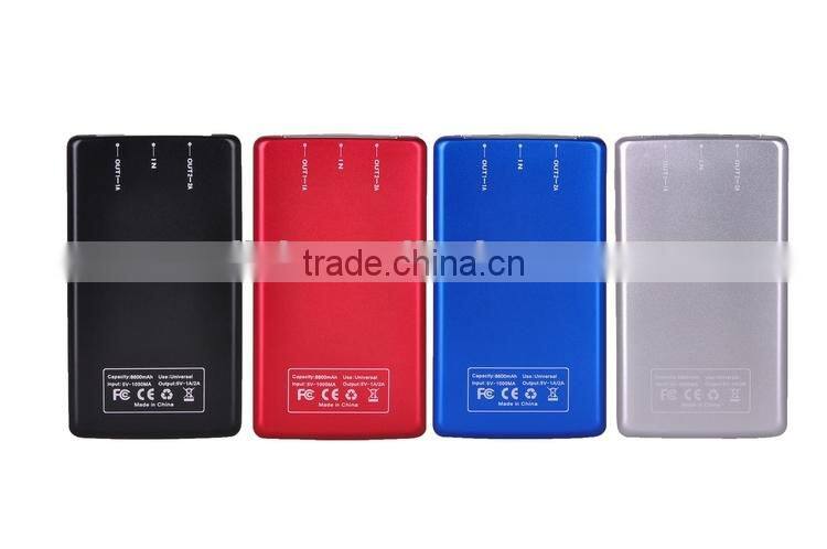 Private Mould Ultra Thin 8600mah Portable Power Bank