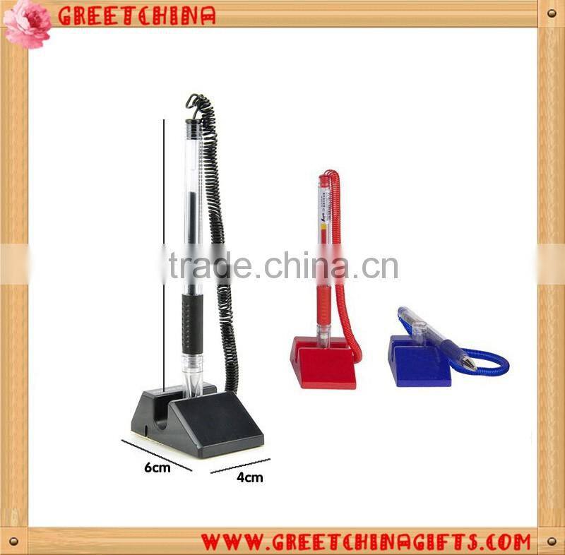 Advertising plastic table ball pen with string