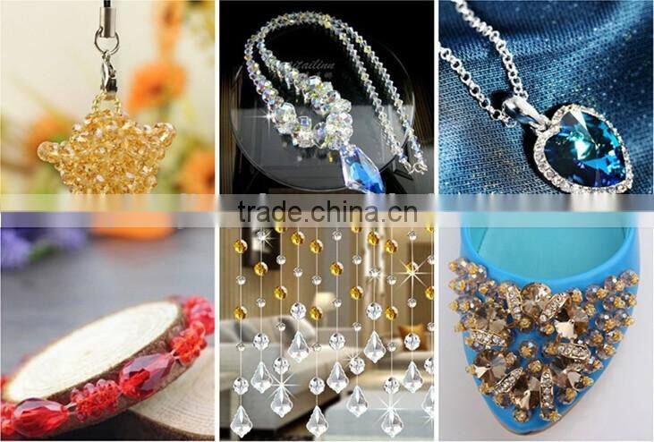 China factory price wholesale 48 faceted rondelle jewelry crystal glass bead