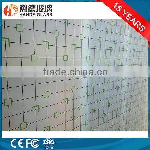 3.8MM beautiful silk screen glass