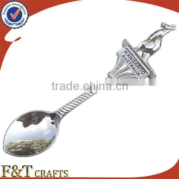 bulk souvenir pearl custom design zinc alloy collectible spoon for gifts