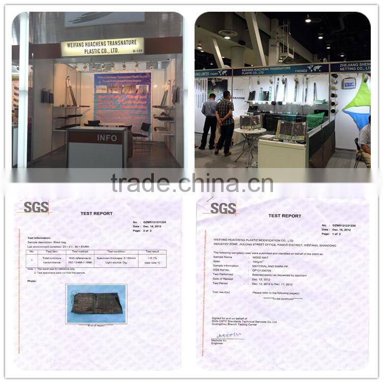 black pp woven ground cover