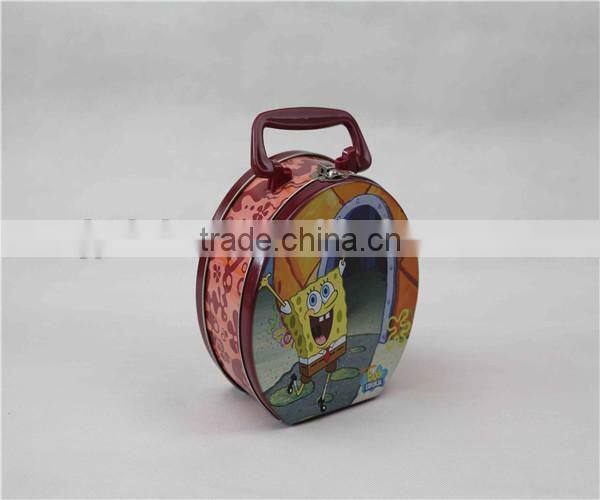 wholesale school bus shaped candy tin with handle