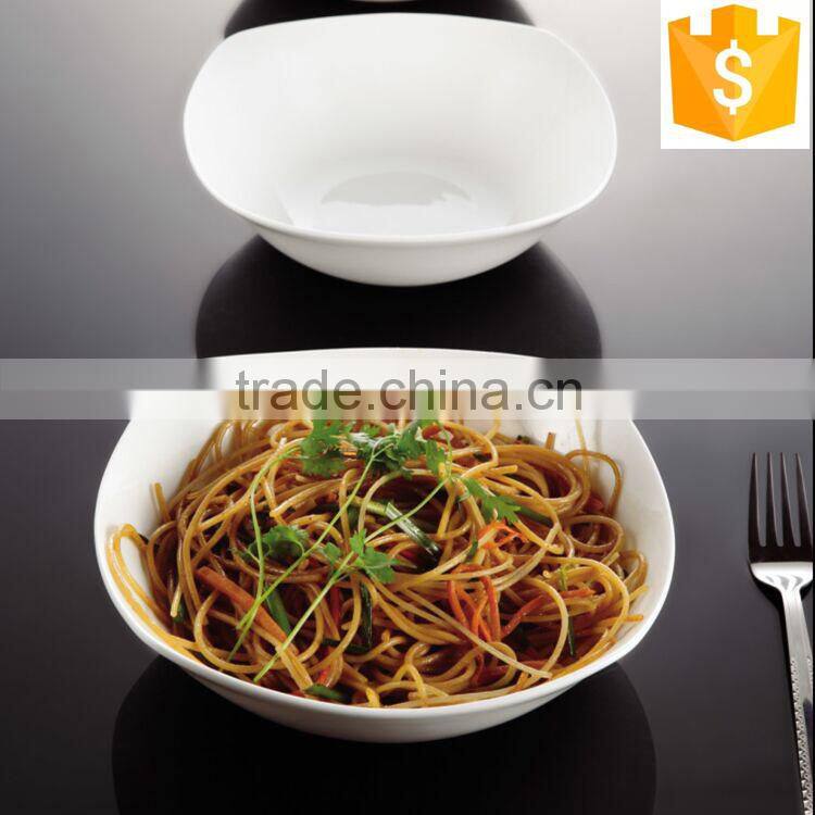 for western buffet use ceramic soup bowl 6.5"/7.5"/8.5" bone china salad bowls
