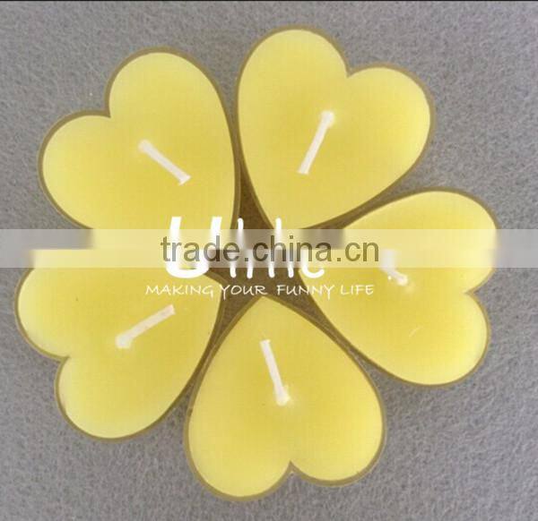 red heart shape candle romantic home decoration candle Led candles with real flame