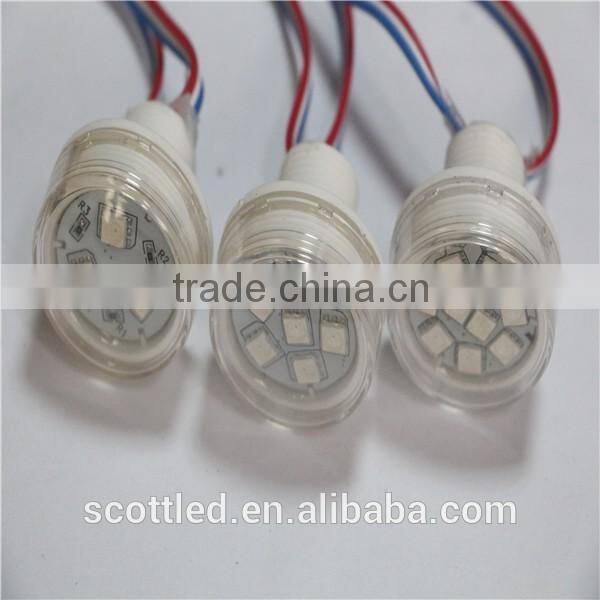 38mm led pixels DC24V fog cover amusement lights, DC12V or DC24V input, waterproof