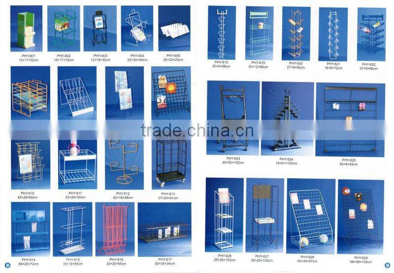 metal counter spinning pegboard rack with SGS certificate