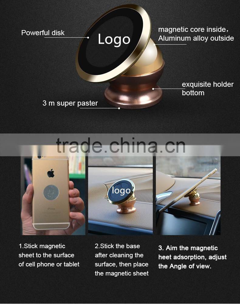 CE ROHS FCC approved universal phone holder magnetic car phone holder