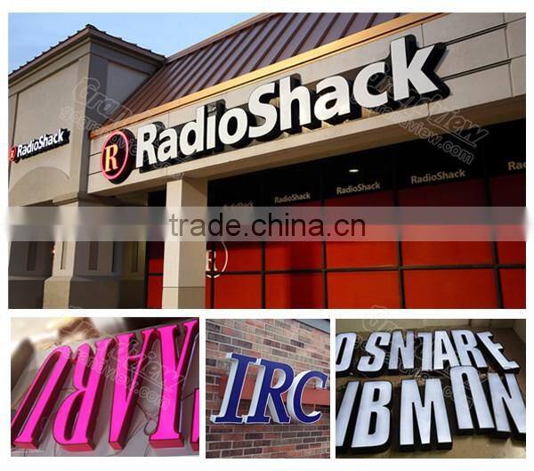 Outdoor advertising acrylic channel letter store glowing sign