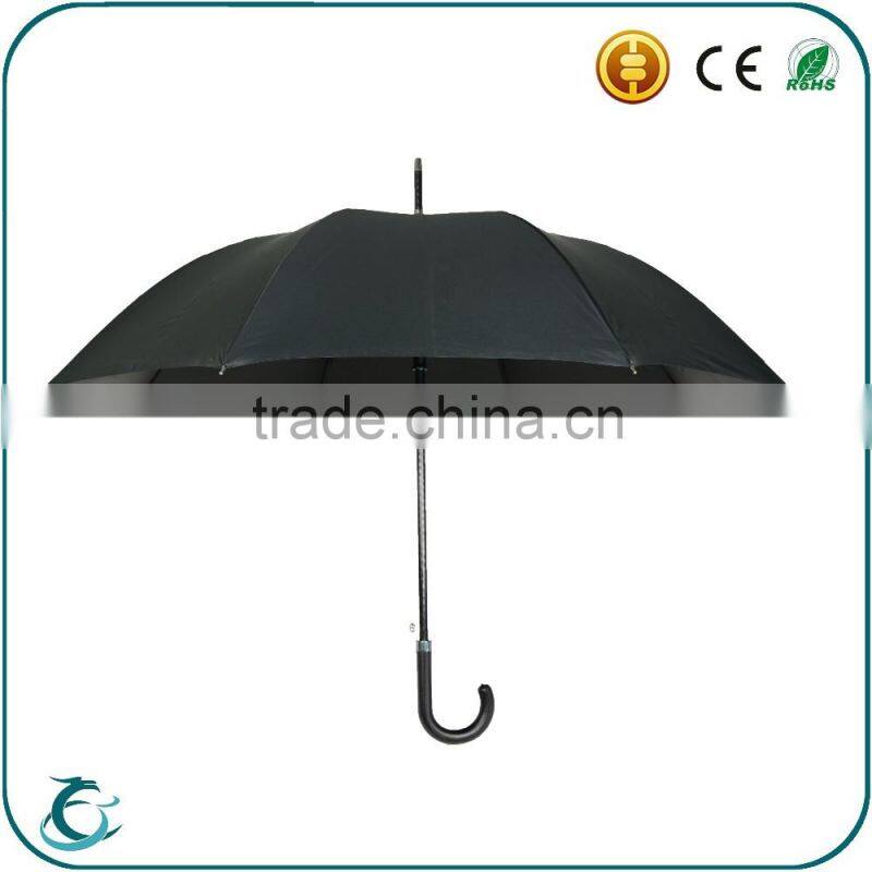 25 inch auto open fiberglass frame classical rain umbrella