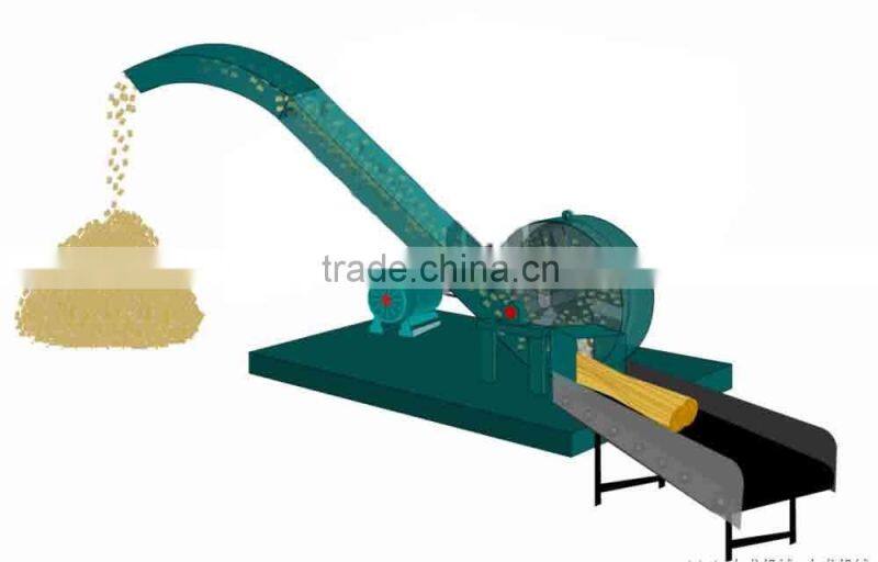 Easy operate wood chip hammer mill crusher with low investment but big capacity