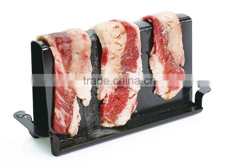 High Quality Non-Stick Black Coating BBQ Grill Bacon Rack