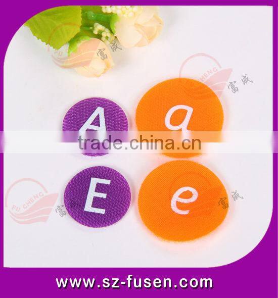 wholesale good quality nylon hook and loop letters