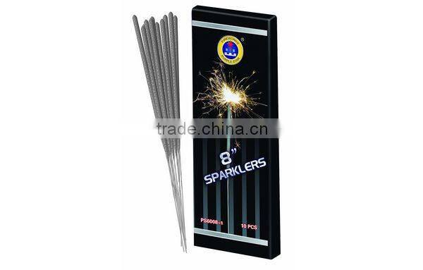 8" Sparkler 1.4G UN0336 toy Chinese Fireworks