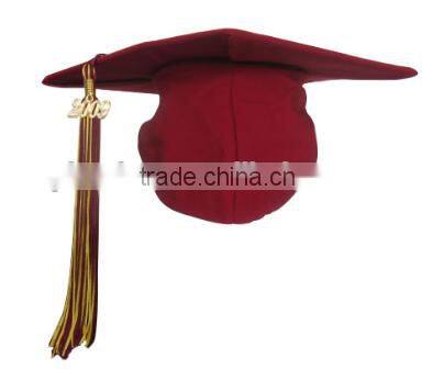 Adult Red Graduation hat and tassel