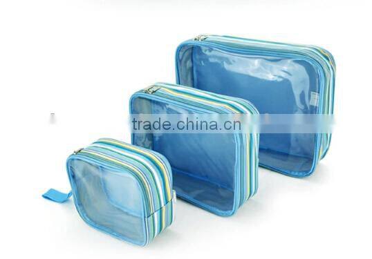 PVC clothesToiletry bag travel bag 3 pieces of set