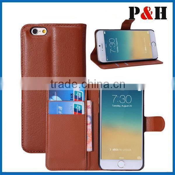 Mix colors Book Wallet Stand Flip Leather mobile case for iphone 6 5.5 inches