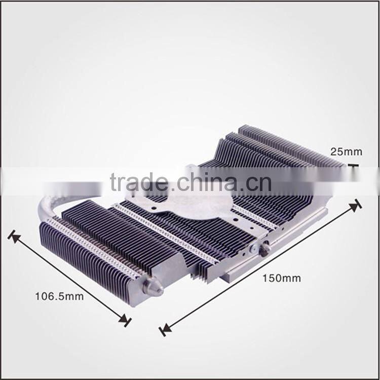 Hot sale heatsink for VGA fin , heat pipe heatsink