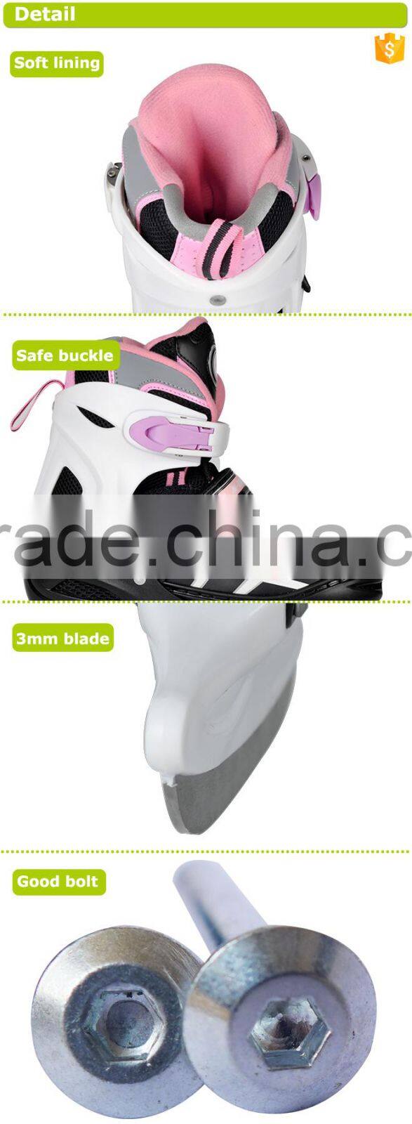 Fast-speed new ice hockey , durable adjustable ice skate for kids , ice hockey with quality ice blade