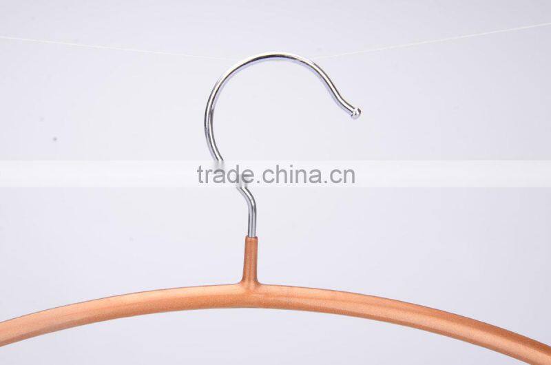 LEC-M5045 wire garment clothes hangers with plastic coated