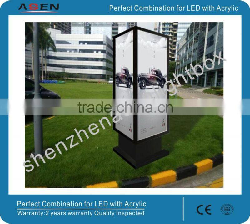 Advertising Light Box Aluminum Frames Waterproof Light Boxes with Laser Engraved Dots Techonogy
