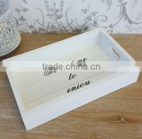 restaurant personlized service large wood tray