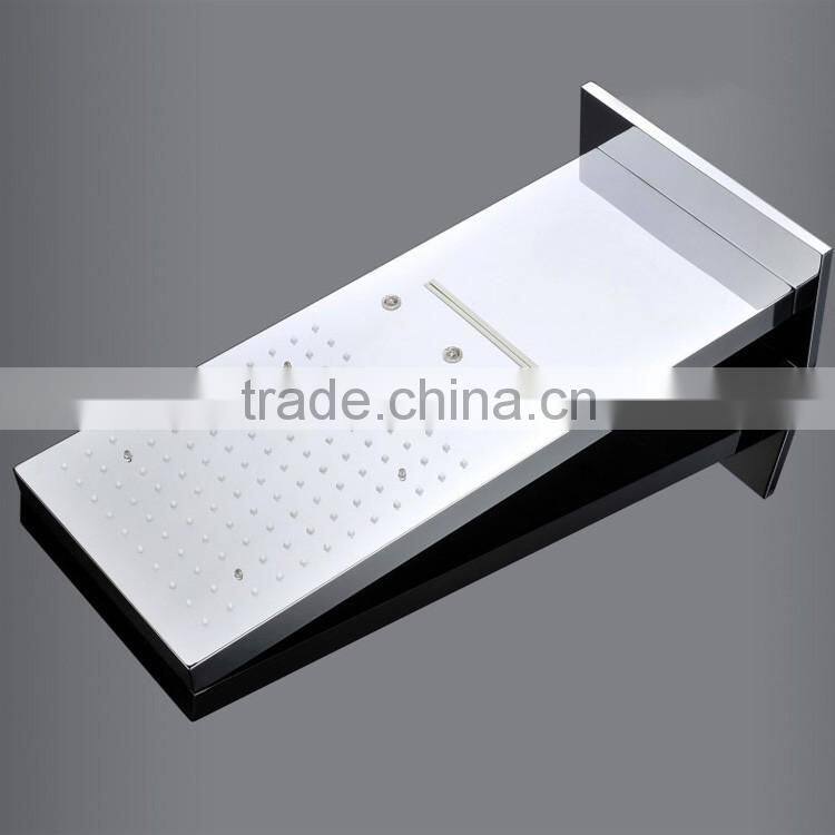 concealed led 3 color shower mixer 3 function wall mounted thermostatic shower faucet mixer with hose