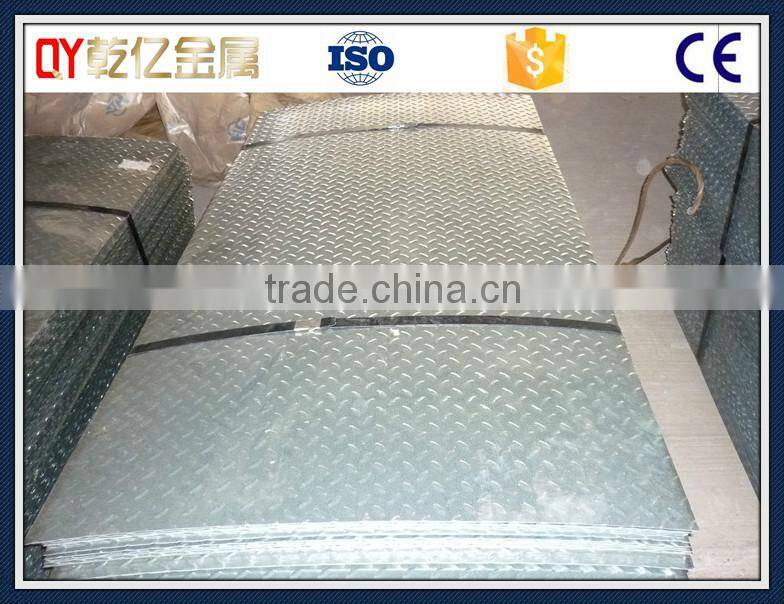 2016 Galvanized checkered steel plate factory direct sale hot selling factory price