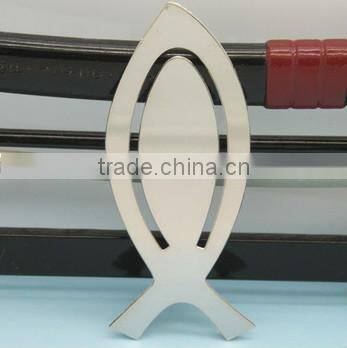 Bright 3D nickel plated cute cartoon bookmarks decoration for readers