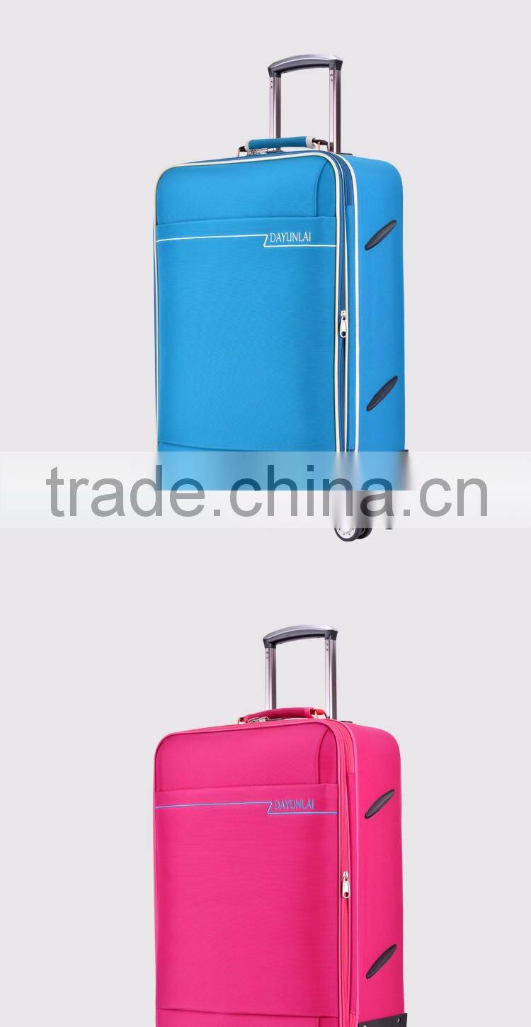 Canvas With Fabric Trolley Travel Luggage Cheap Travel Case Wheeled Luggage Used Lugggae For Sale