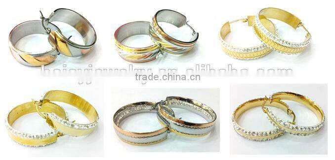 Latest designs women 316l stainless steel Anchor stud earrings