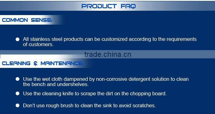 S233 Stainless Steel Chopping Board Heavy Duty Work Bench