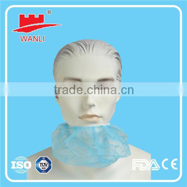 21" 10g PP blue Xiantao factory made beard cover, food beard cover , cheap disposable beard mask for sale with CE FDA