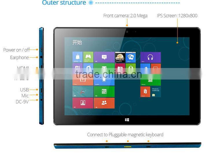 Quad core tablet 10 inch 2GB ram 32GB intel win8 tablet pc price China
