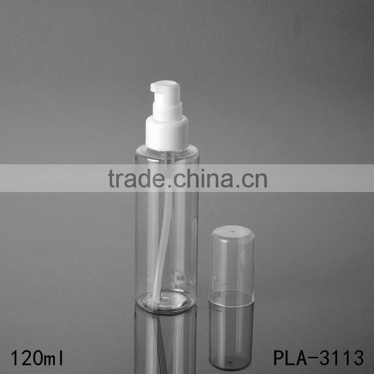 200ml clear PETG screw cap cosmetic skin care plastic bottles and jars for lotion toner