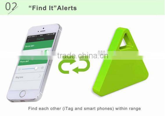 Triangle Bluetooth wireless key finder personal anti-lost alarm for child wallet car pet luggage