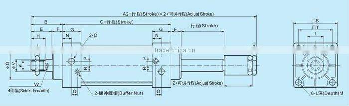 SC Series standard airtac cylinder, air cylinder