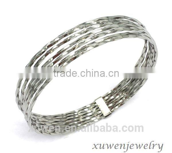 cable wire 316l stainless steel fashion hand bangles